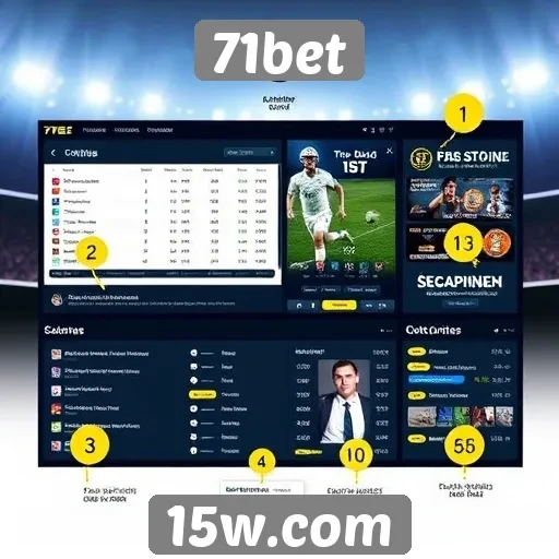 Avaliação das funcionalidades do site 71bet